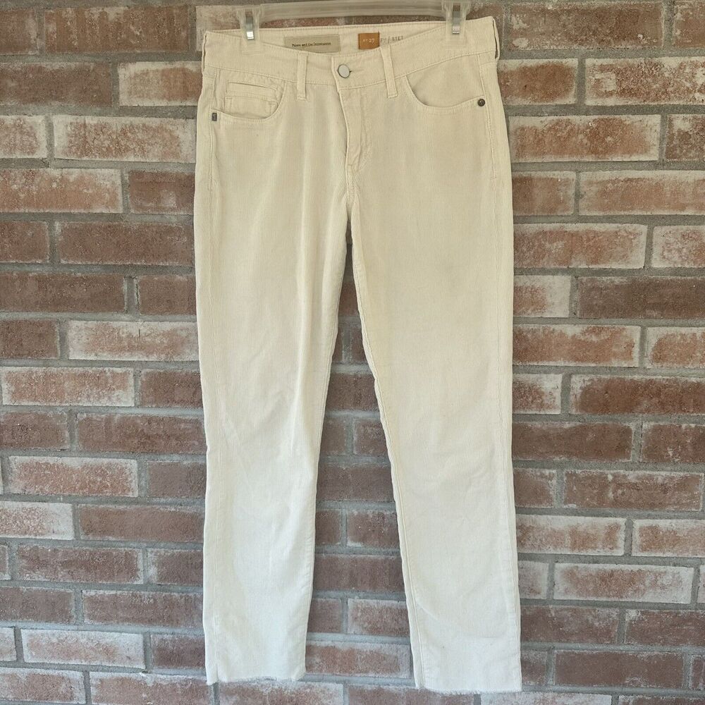 Pilcro by Anthropologie Corduroy Stet Pants Size 27 Beige Off White